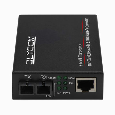 2 portas Gigabit Ethernet Media Converter Duplex não gerenciado SingleMode Multimode SC Port
