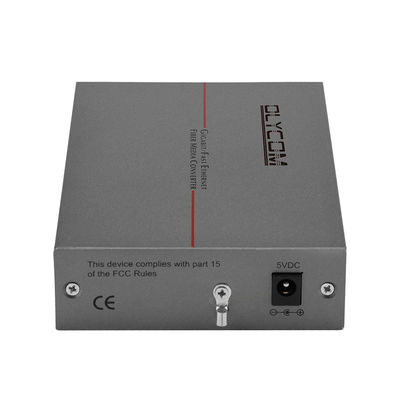 SFP Fibra Óptica Ethernet Media Converter Megabit Mountable Rack Unmanaged LFPT DC5V