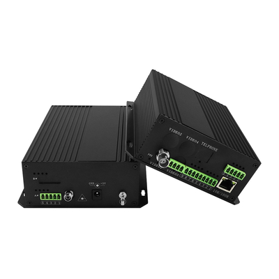 Bidi Data Dry Contact Converter de Fibra de Vídeo Análogo RS232 RS485 montado em rack DC12V