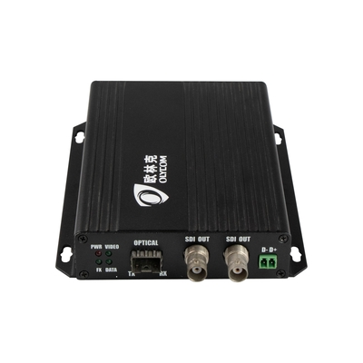 Extensor de fibra óptica 3G-SDI com RS485 Loopout local de dados 1 SDI em 2 SDI fora