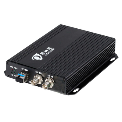 1080P HD SDI Video Fibra Extensor Convertidor Óptico SingleMode 20km Com Loopout Local 12V