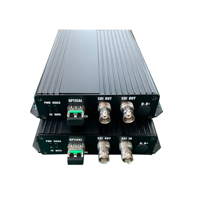 Transmissor ótico e receptor do vídeo do porto 3G-SDI de BNC com 2 o entalhe da saída DC12V SFP do SDI