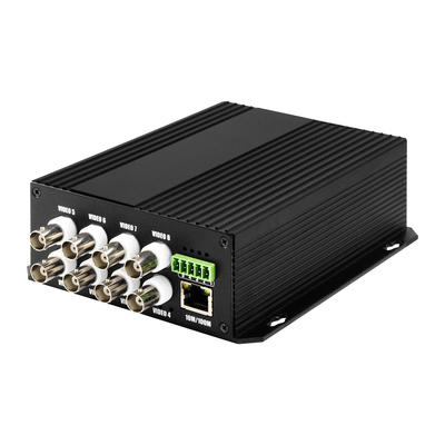 8 portas CCTV Vídeo Áudio Ethernet Contato Seco Fibra Media Converter Bidi D5V2A