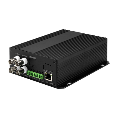 4 canais CCTV vídeo analógico para conversor de fibra óptica NTSC/PAL/SECAM compatível