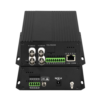 4 canais CCTV vídeo analógico para conversor de fibra óptica NTSC/PAL/SECAM compatível