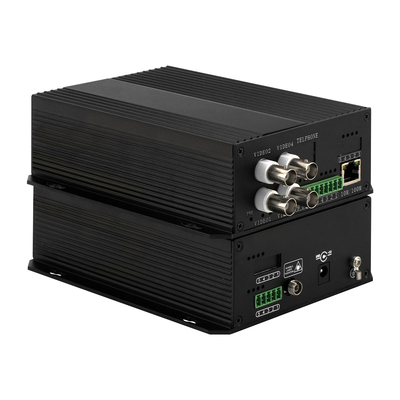 4 canais CCTV vídeo analógico para conversor de fibra óptica NTSC/PAL/SECAM compatível