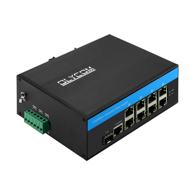 Interruptor de fibra gerenciado 2.5G ao ar livre Gigabit Ethernet industrial 8 portas ERPS Anel gerenciável