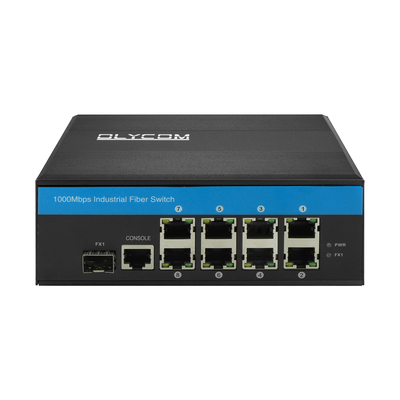 Interruptor de fibra gerenciado 2.5G ao ar livre Gigabit Ethernet industrial 8 portas ERPS Anel gerenciável