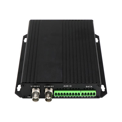 Conversor de Mídia de Fibra Óptica ST de Vídeo RS422 RS485 de Áudio Balanceado DC5V 2A para 30km CE