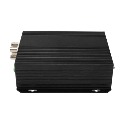 4 portas AV Balanced Audio Ethernet Converter de mídia de vídeo DC5V ST Fibra